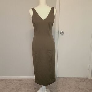 Metaphor Olive Midi Dress